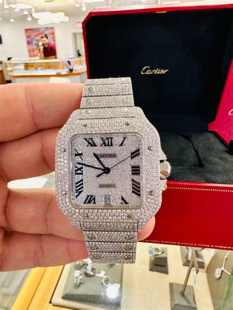 cartier watch men's bust down.